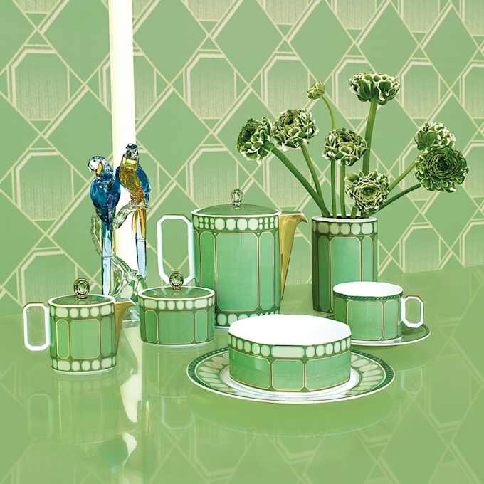 Tigela de cereais Signum em porcelana, verde Tigela de cereais Signum em porcelana, verde