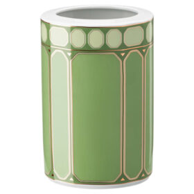Vaso Signum em porcelana, tamanho médio, verde